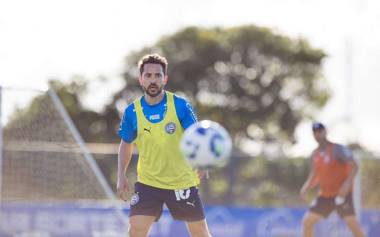 Everton Ribeiro em treino do Bahia (Foto: Letícia Martins / EC Bahia)