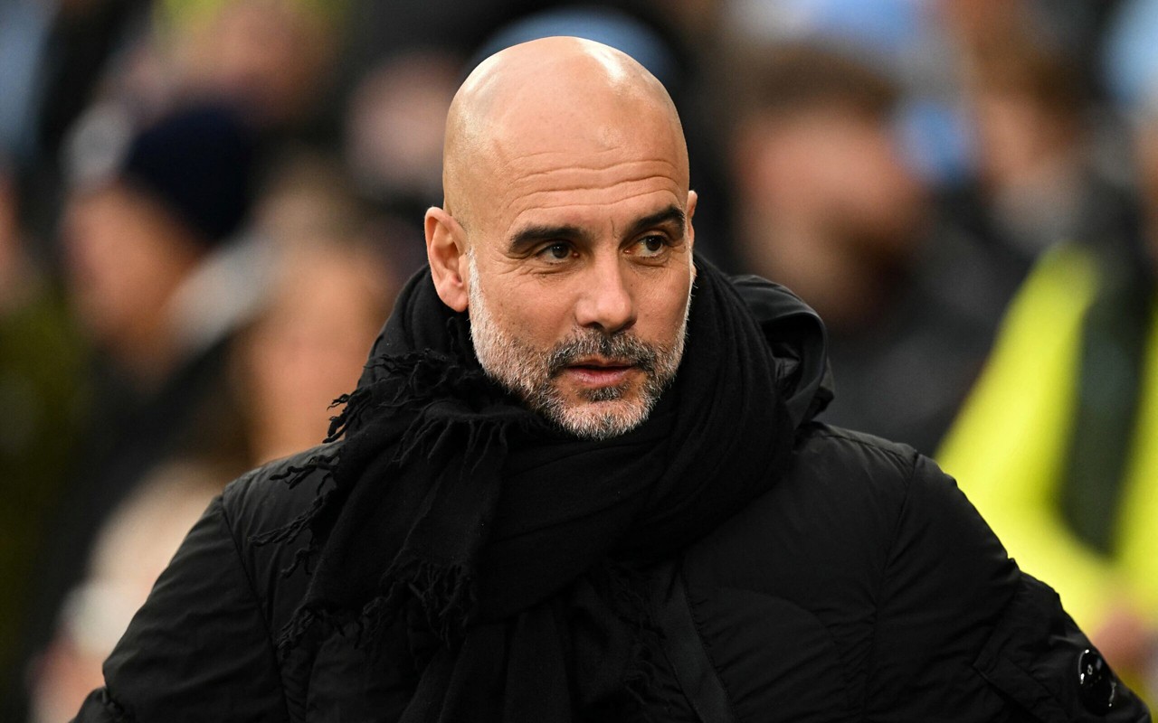 Pep Guardiola, treinador do Manchester City (Foto: Oli Scarff/AFP)