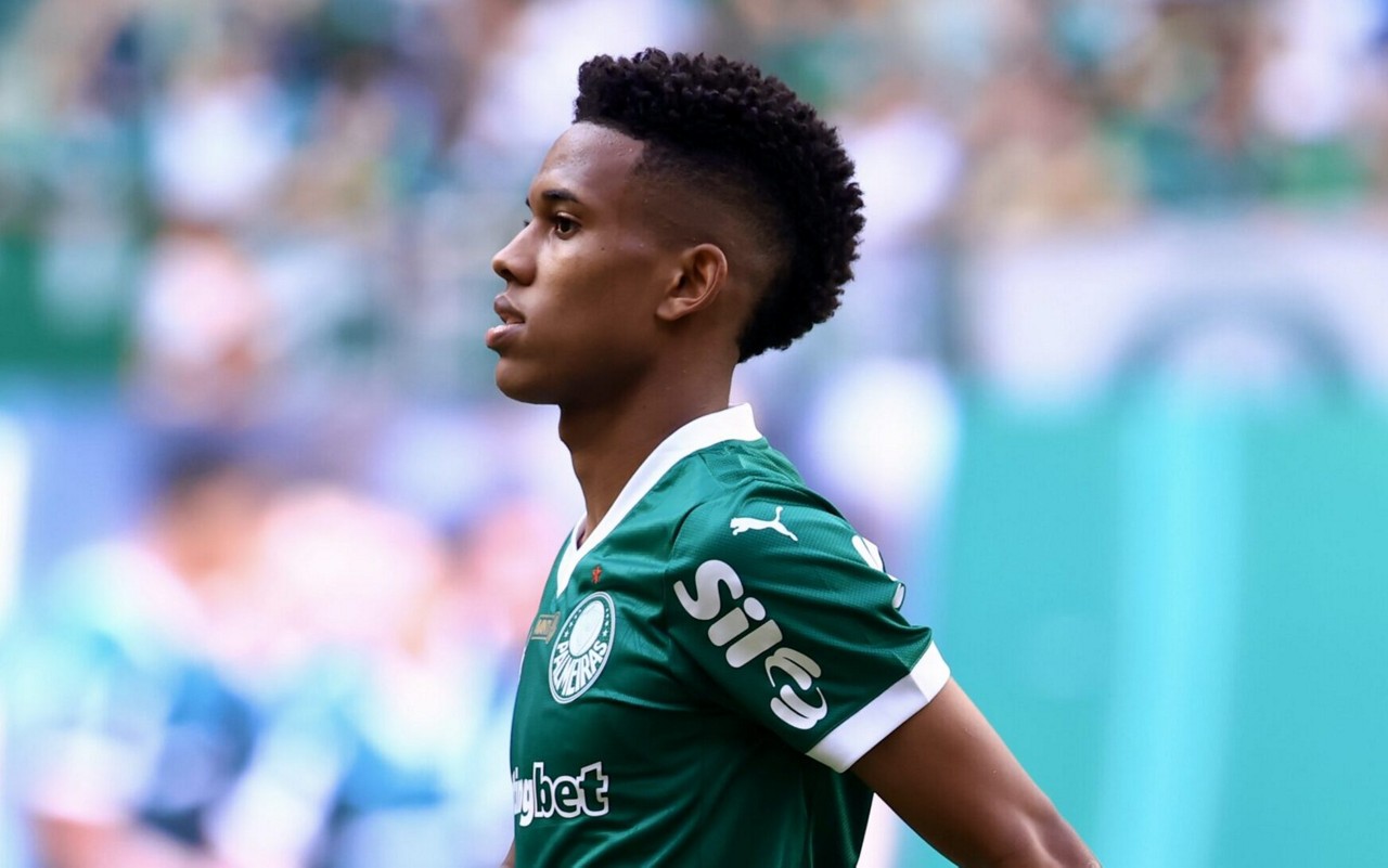Estêvão, atacante do Palmeiras (Foto: Marcello Zambrana/AGIF