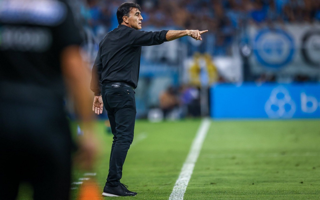 Gustavo Quinteros, técnico do Grêmio (Foto: Lucas Uebel/Grêmio FBPA)
