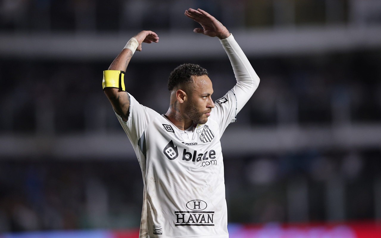 Neymar é o líder do Santos no Paulistão