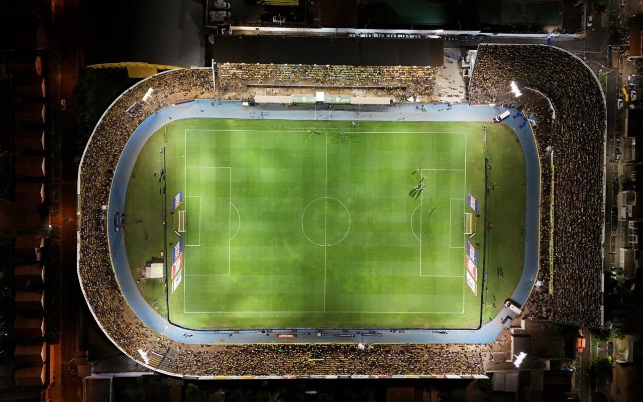 Estádio Municipal José Maria de Campos Maia, que pertence ao Mirassol (Foto: Marcos Freitas/Mirassol TV)