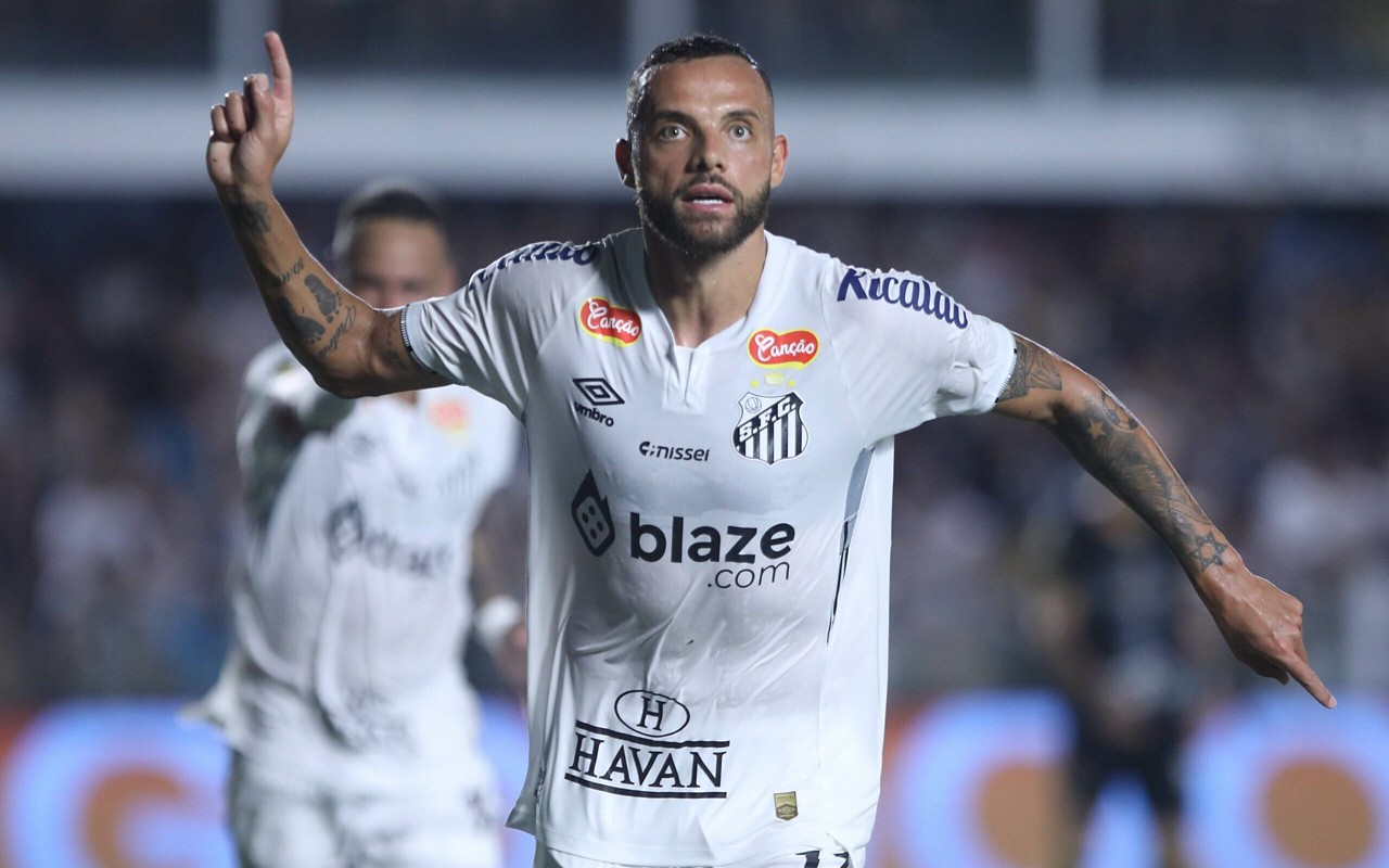 Guilherme confirmado no Santos para encarar o Vasco (Foto: Abner Dourado/AGIF)