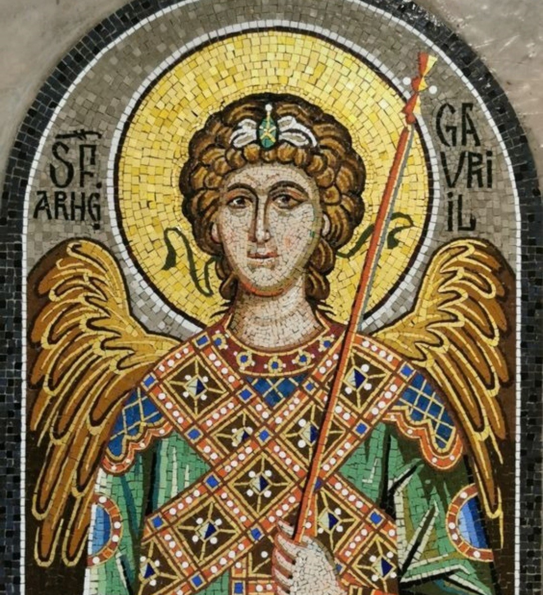 Imagem de arcanjo Miguel do período bizantino 
  
