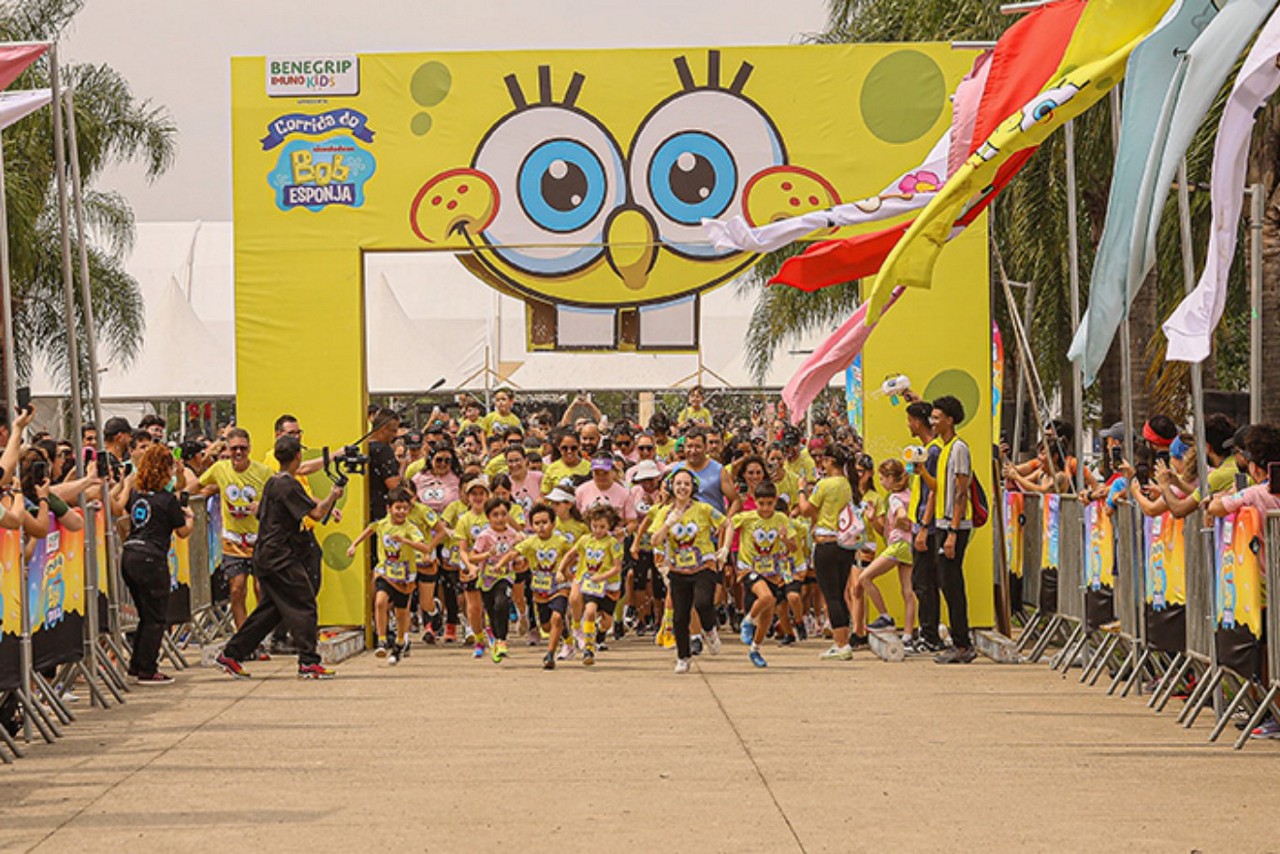 Largada de Corrida do Bob Esponja realizada em São Paulo