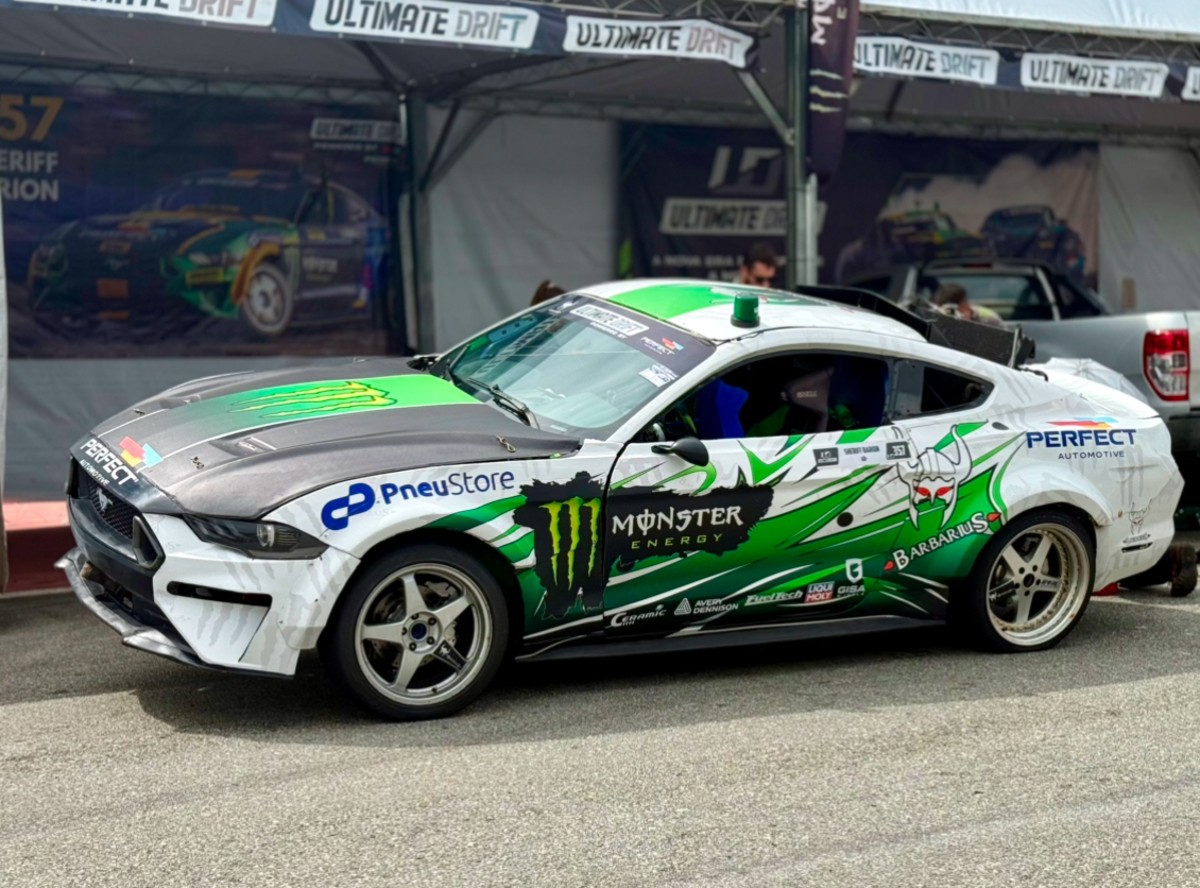 Mustang do pilto Sheriff João Barion é uma das atrações no Ultimate Drift 