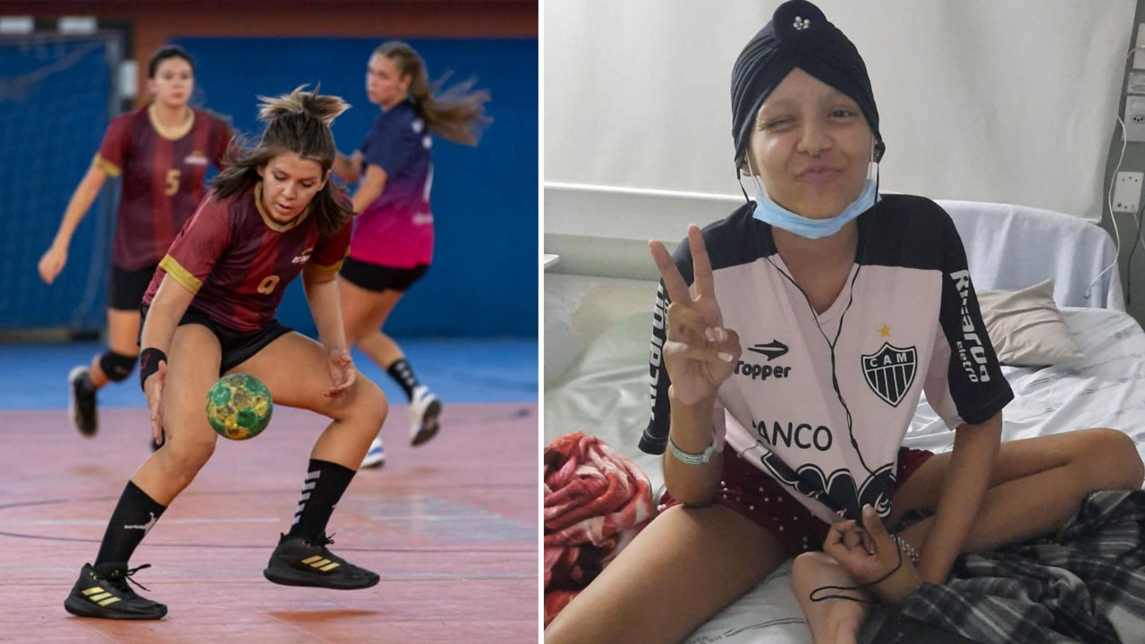 A jovem Alice Salvador Freitas, de 16 anos, teve o diagnóstico de um tumor maligno de células germinativas 