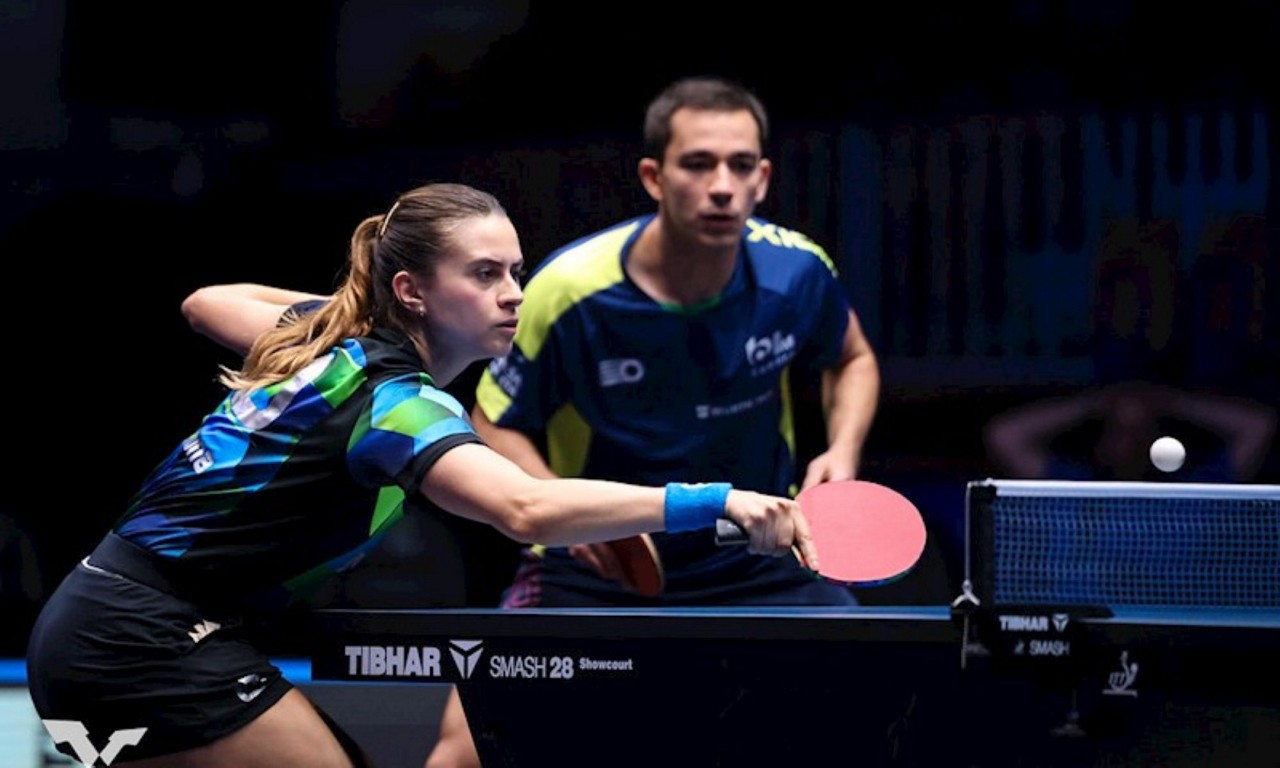 Esta foi a quarta competição que Hugo Calderano e Bruna Takahashi disputaram juntos