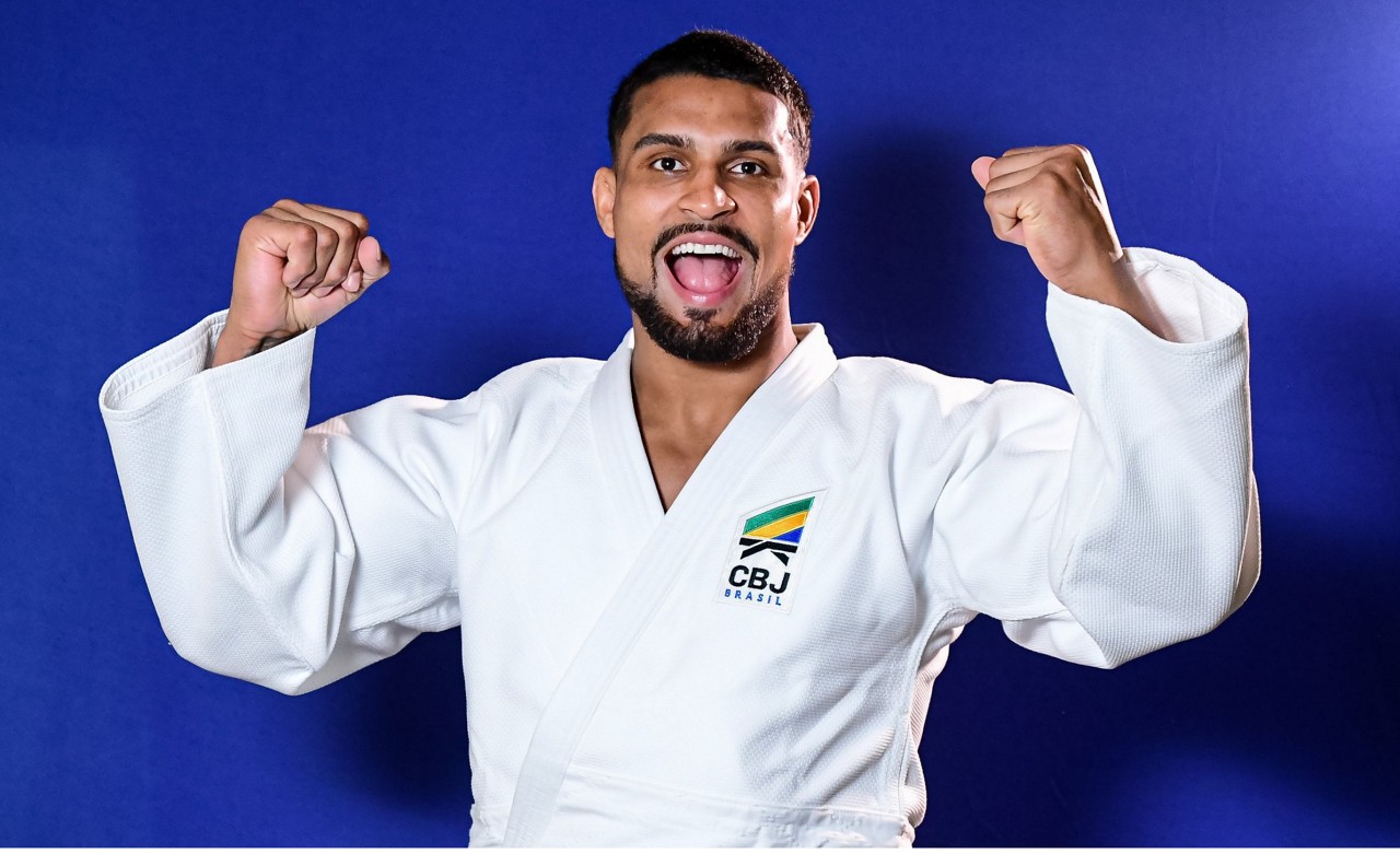 Judoca Leonardo Gonçalves compete na categoria meio-pesado (100 kg)