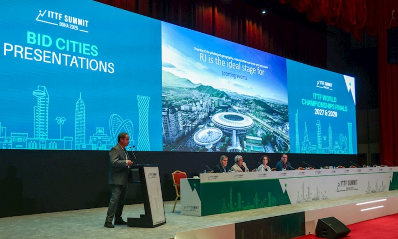 Rio de Janeiro é escolhida como sede do Campeonato Mundial de Tênis de Mesa de 2029