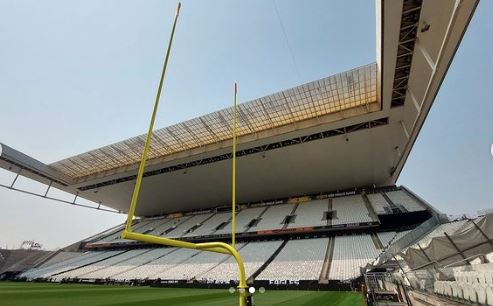 Itaquerão já está pronto para receber o jogo do futebol americano