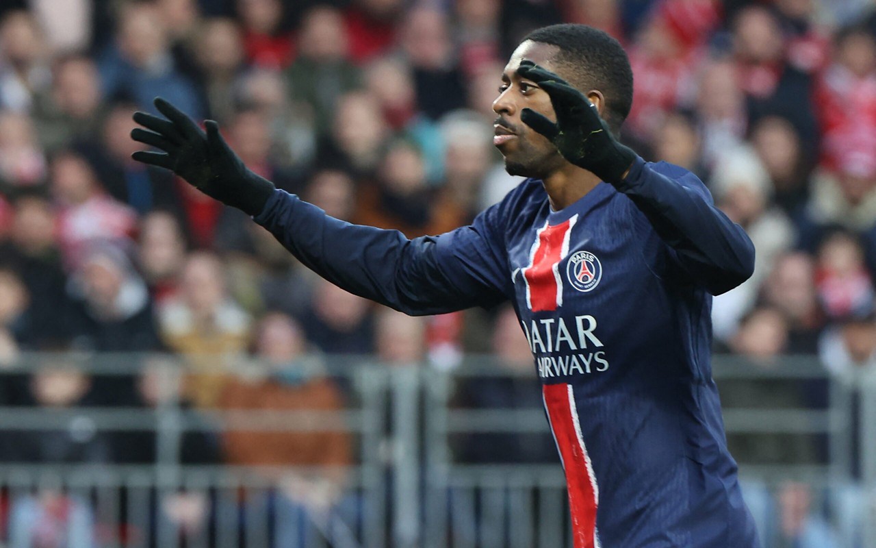 Dembelé, camisa 7 do PSG (Foto: Fred Tanneau/AFP)