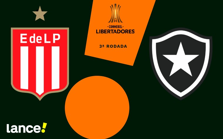 Estudiantes e Botafogo jogam em La Plata nesta quarta-feira (Arte: Lance!)