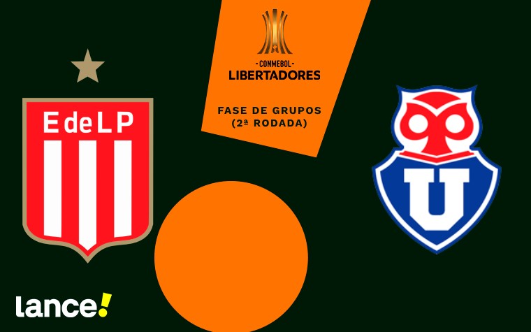 Estudiantes x Universidad de Chile pela Libertadores (Foto: Arte/Lance!)