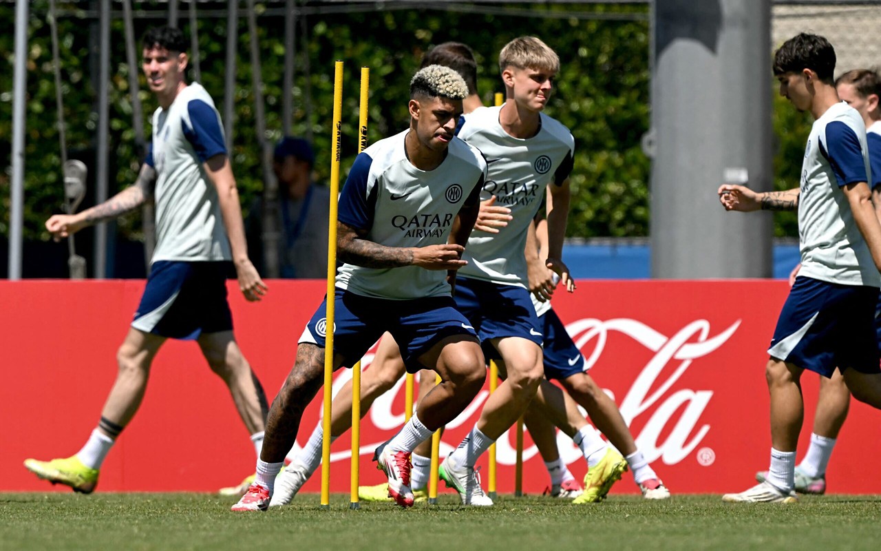 Luis Henrique em treinamento pela Inter de Milão (Foto: Yuri Cortez/AFP)