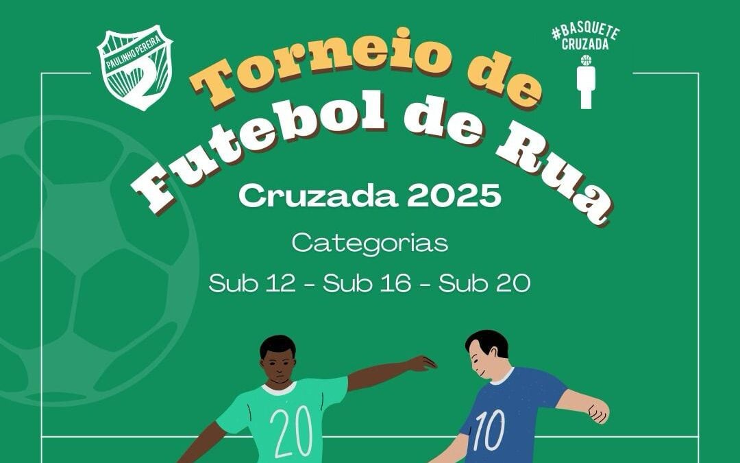 Torneio de Futebol de Rua Cruzada acontece nesta quinta-feira (1º)