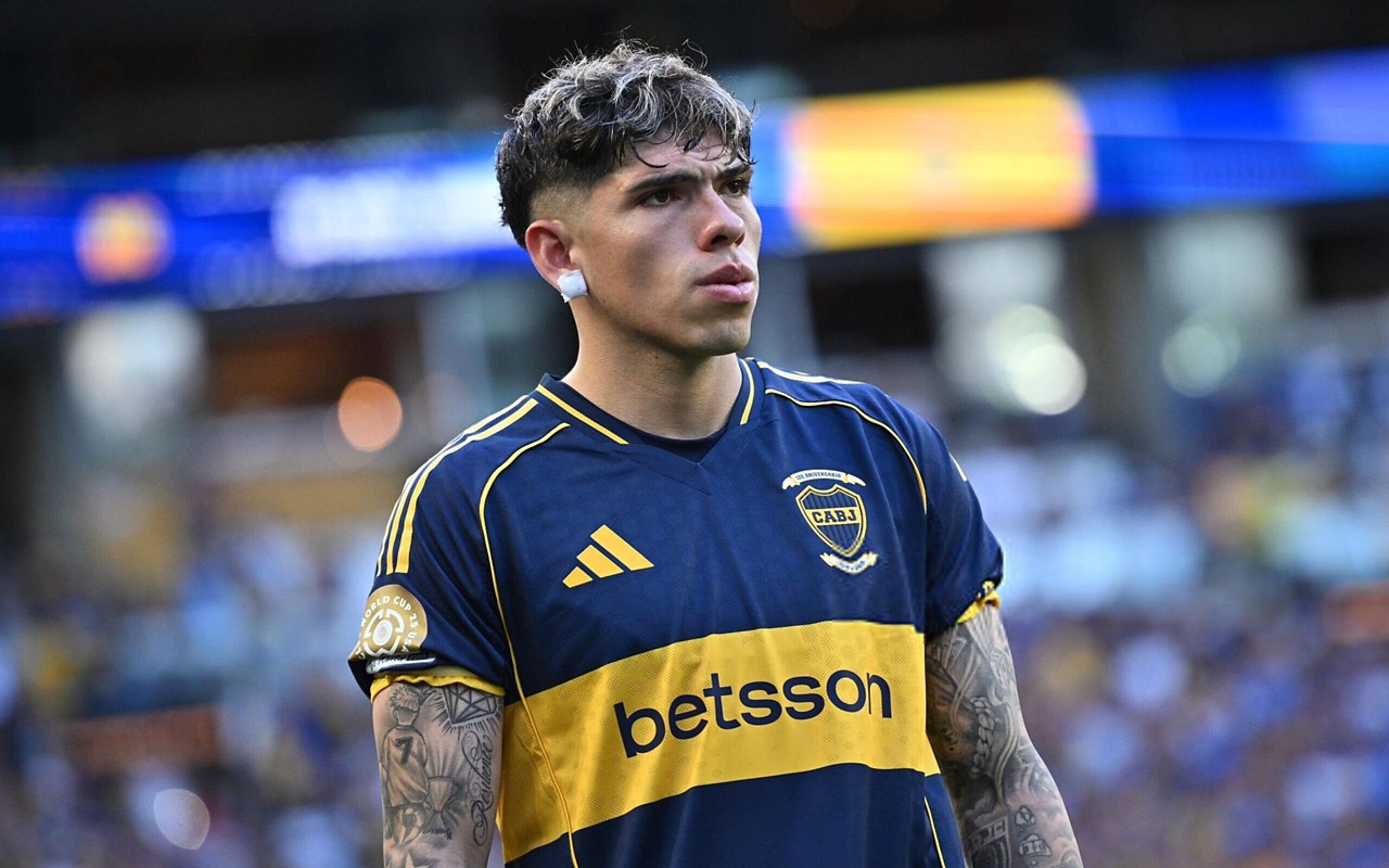 Palacios no pré-jogo do duelo entre Benfica e Boca Juniors