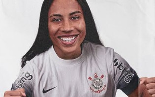 Thais Ferreira foi anunciada como zagueira do Corinthians (Foto: Divulgação/ Corinthians)