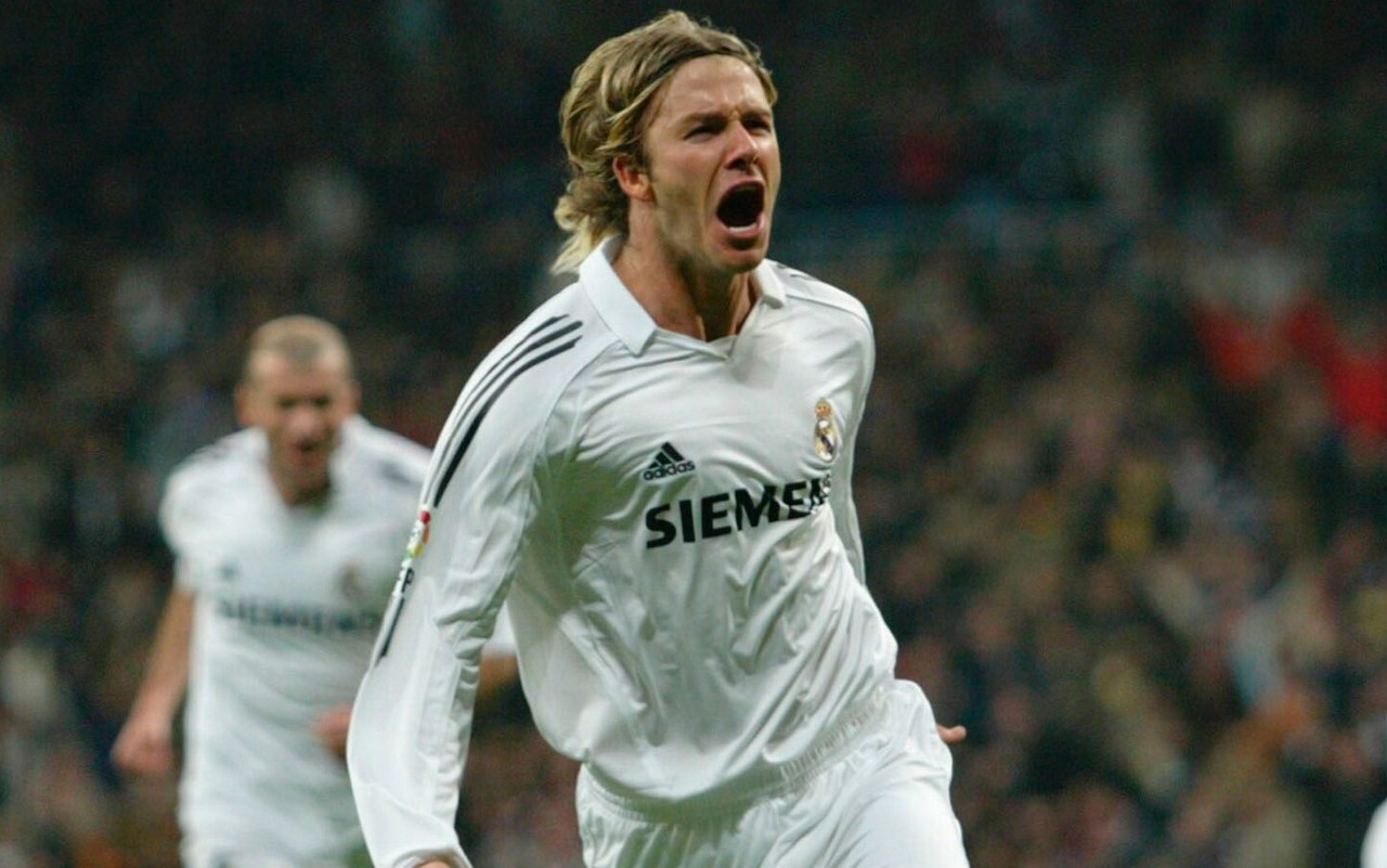 David Beckham em ação pelo Real Madrid (Foto: Divulgação/Real Madrid)