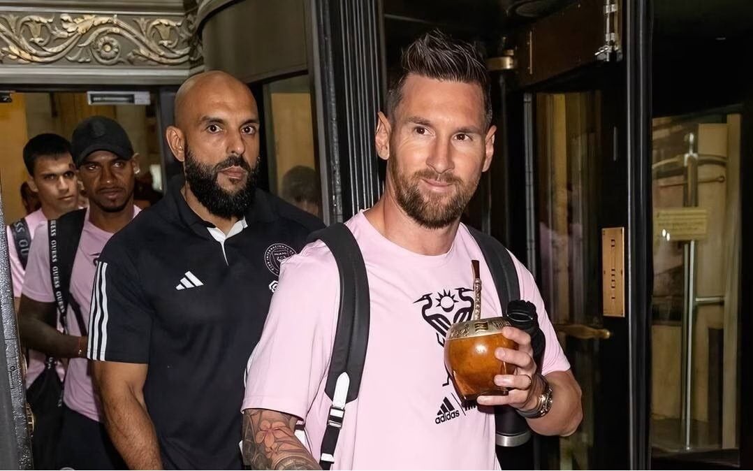 Segurança de Lionel Messi, Yassine Cheuko (Foto: Reprodução)