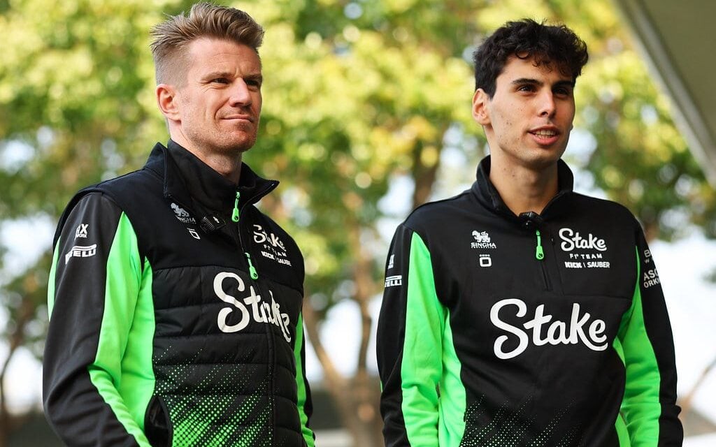 Nico Hulkenberg e Gabriel Bortoleto são companheiros pela Sauber na F1 2025 (Foto: Reprodução/GabrielBortoleto.com.br)
