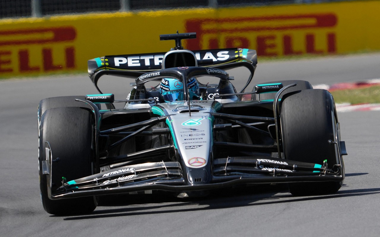 Gerge Russell no GP do Canadá de F1 (Foto: Timothy A. Clary / AFP)