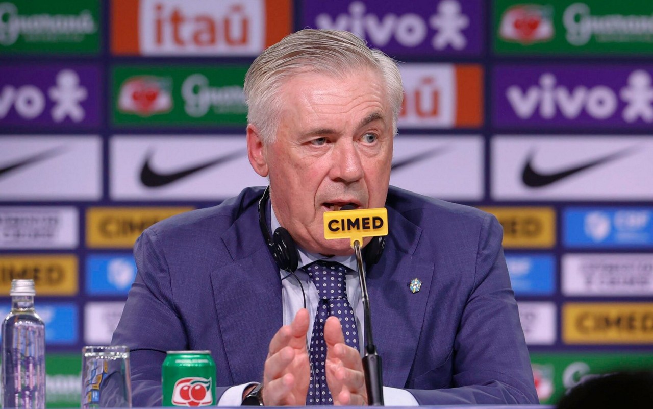 Carlo Ancelotti, novo técnico da Seleção Brasileira (Foto: @rafaelribeirorio l CBF)