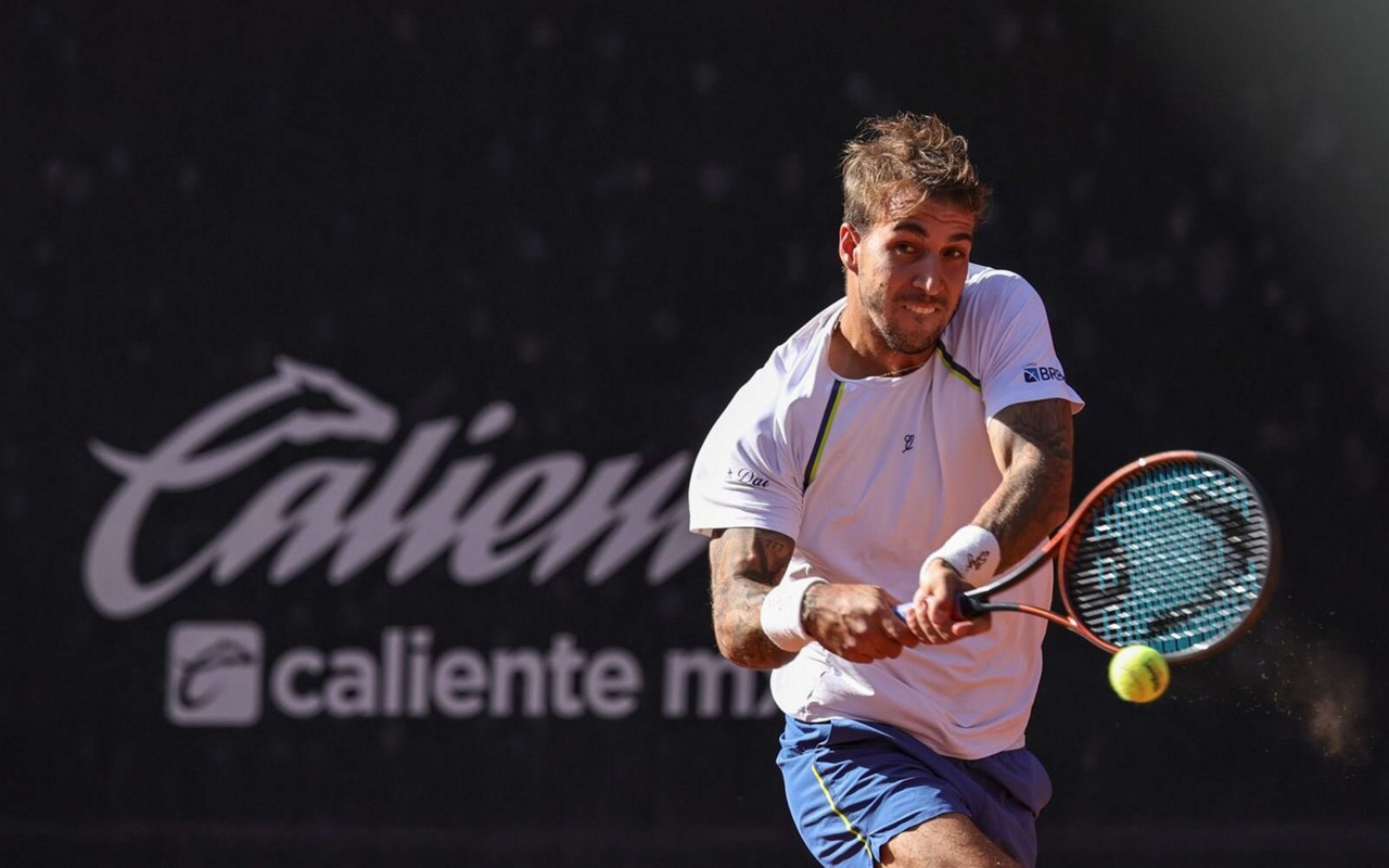 Felipe Meligini em partida no México. (Foto: Mexico City Open)