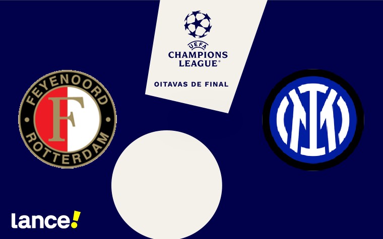 Feyenoord x Inter de Milão pela Champions League (Arte: Lance!)