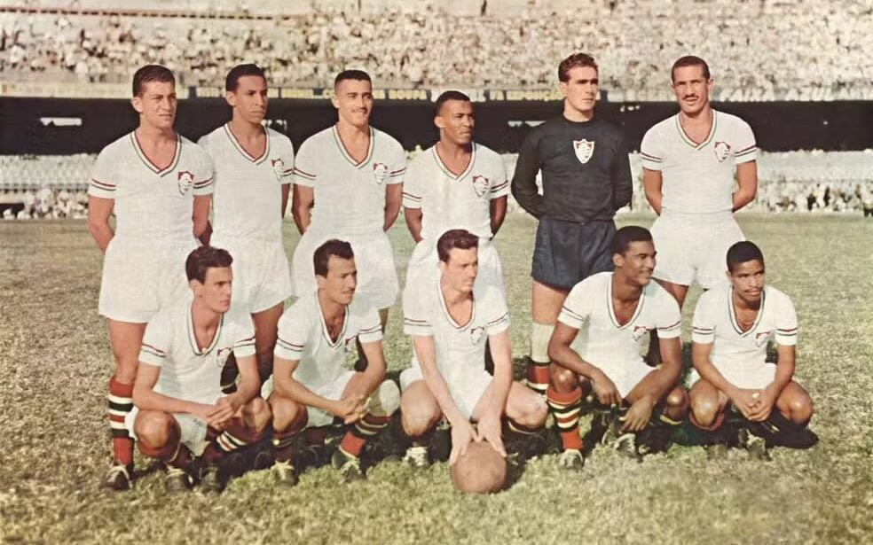 Time do Fluminense campeão da Copa Rio de 1952 (Foto: Reprodução/Flu Memória)