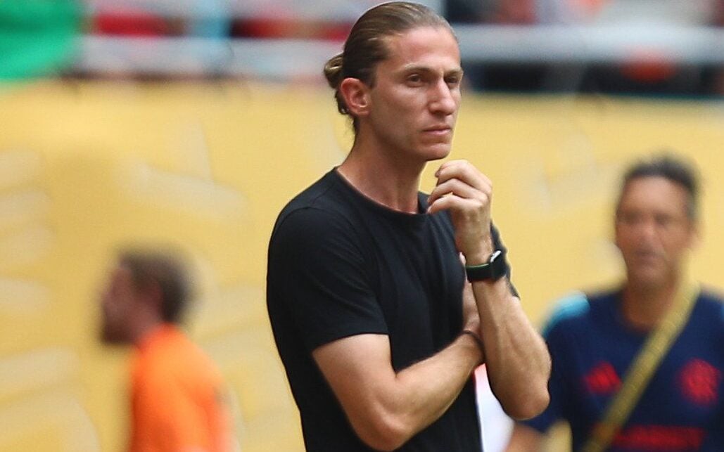 Técnico do Flamengo, Filipe Luís durante duelo com o Bayern de Munique pelo Mundial de Clubes (Foto: Gilvan de Souza/Flamengo)