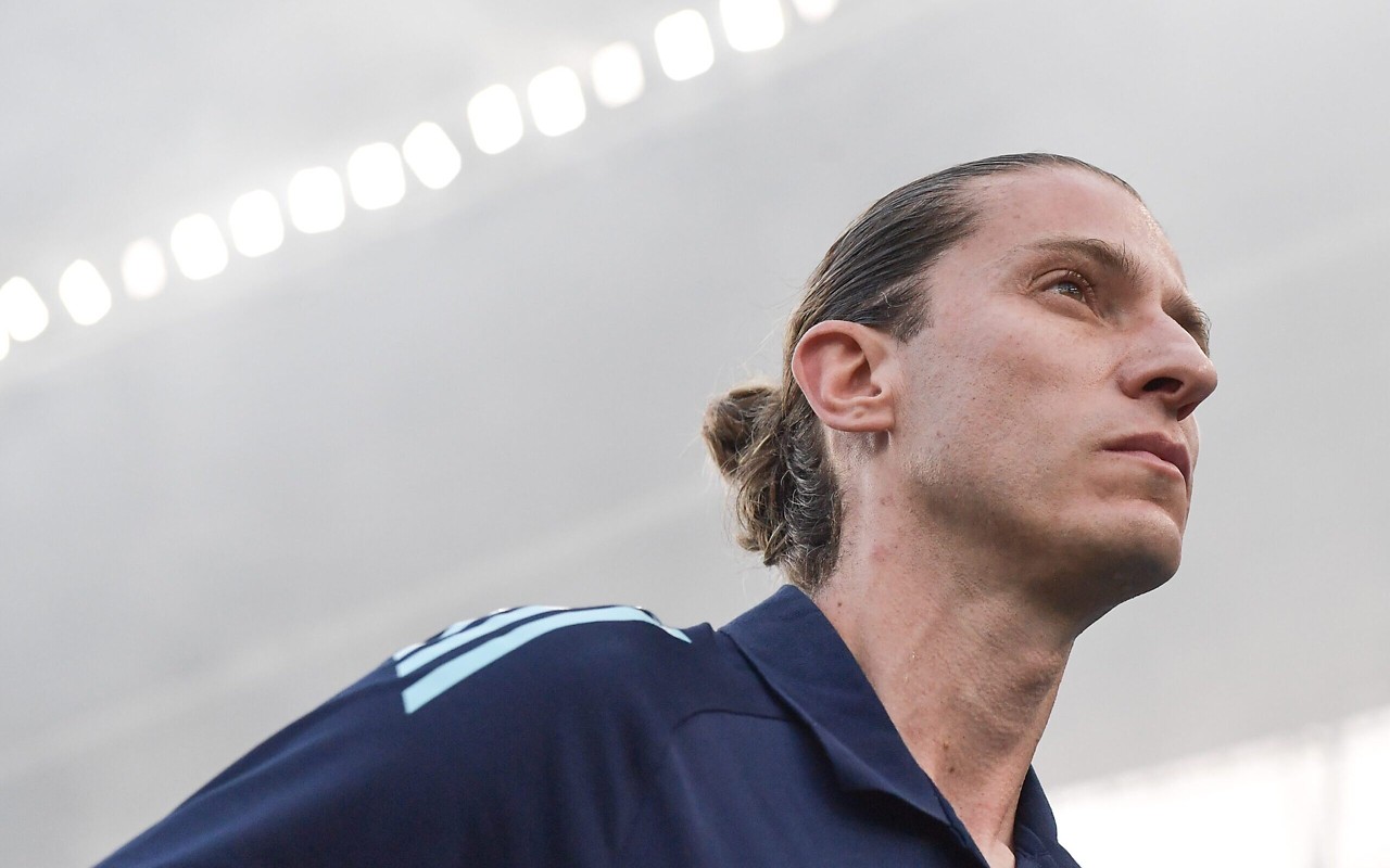 Filipe Luís em Vasco x Flamengo. (Foto: Thiago Ribeiro/AGIF)