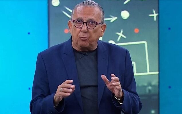 Galvão Bueno durante programa de televisão (Foto: Reprodução)