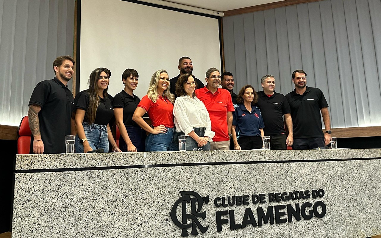 Equipe da Flamengo TV (Foto: Lucas Bayer / Lance!)