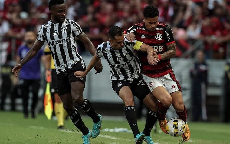 Partida entre Ceará e Flamengo, pelo Brasileirão de 2022 (Foto: Jarbas Oliveira/Lancepress!)