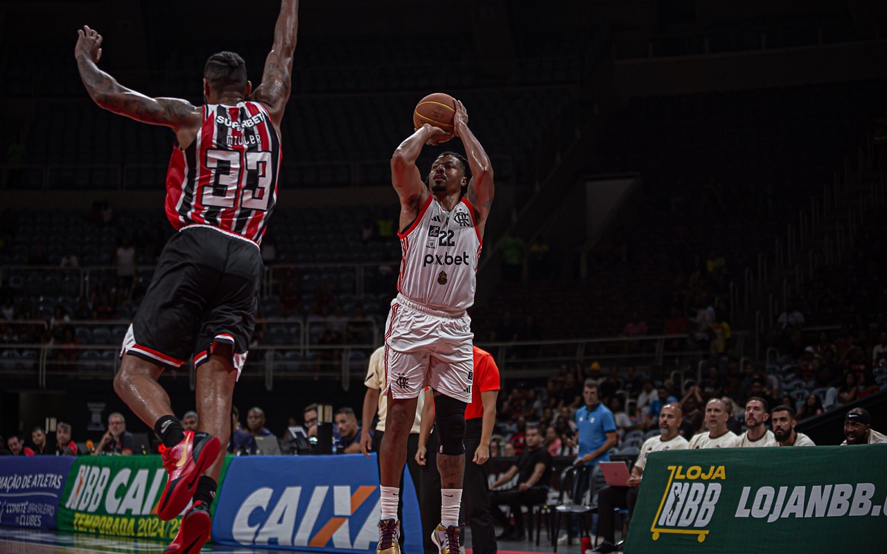 O Flamengo venceu o São Paulo por 105 a 86 no NBB (Foto: Paula Reis / Flamengo)