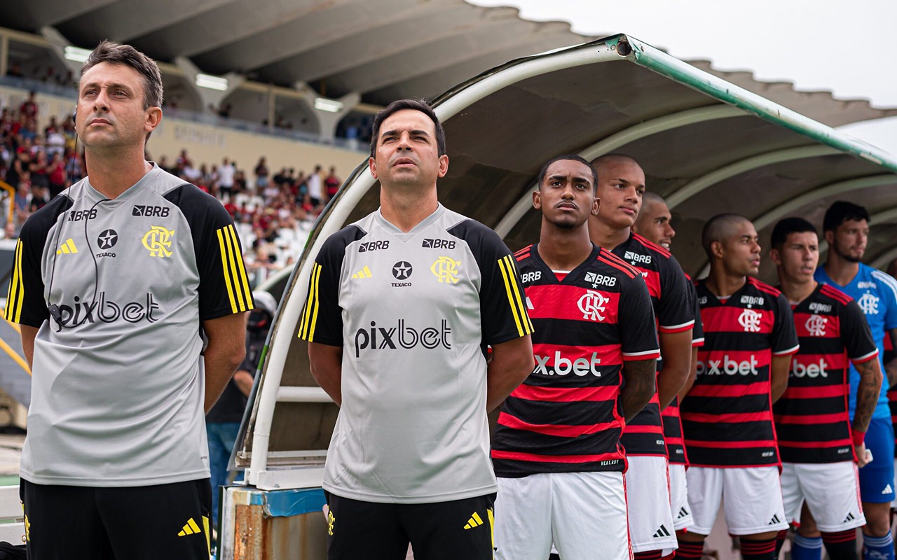 Cléber dos Santos durante a partida do Flamengo contra o Boavista (Foto: Paula Reis/Flamengo)