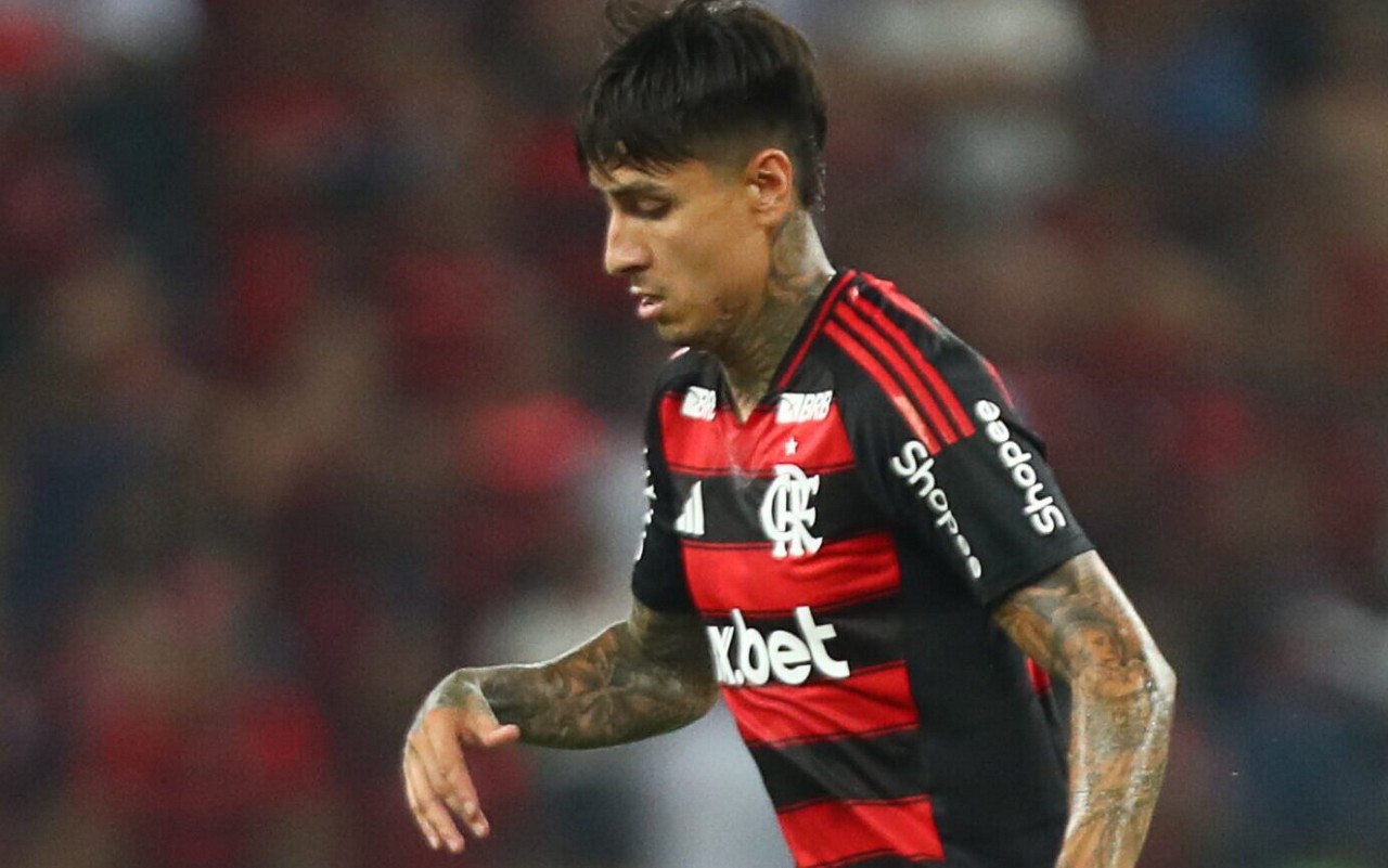 Erick Pulgar durante partida do Campeonato Carioca (Foto: Paula Reis/Flamengo)