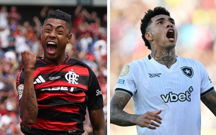 Flamengo bateu o Chelsea, e o Botafogo venceu o PSG (Foto: Franck Fife/Yuri Cortez/AFP)