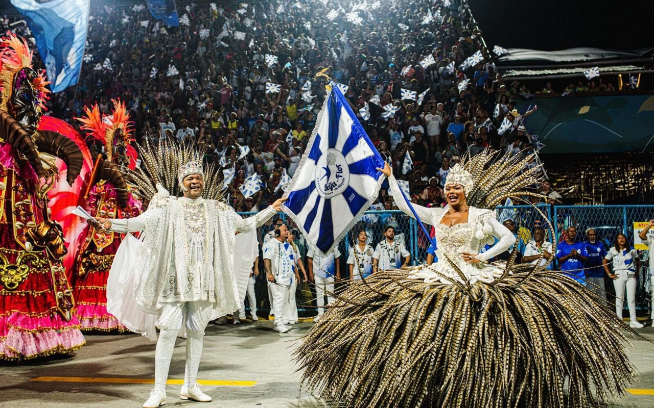 Beija-Flor no desfile de 2025 (Foto: Divulgação)