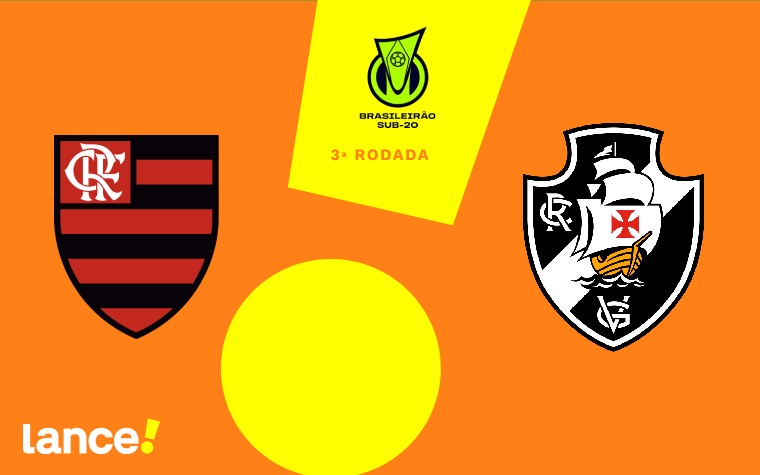 Flamengo e Vasco disputam pelo Brasileirão Sub-20 (Arte: Lance!)