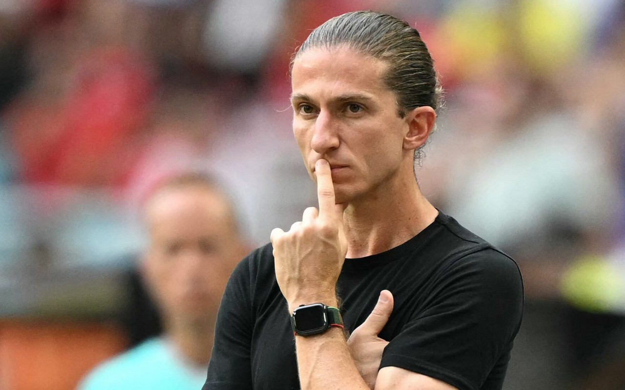Filipe Luís, técnico do Flamengo (Foto: PATRICIA DE MELO MOREIRA / AFP)