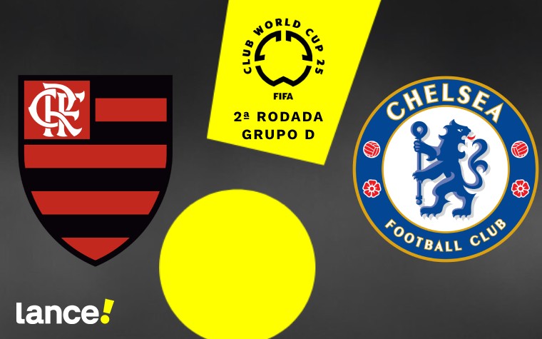 Flamengo e Chelsea abrem a segunda rodada do Grupo D do Mundial de Clubes. Foto: Arte/Lance!