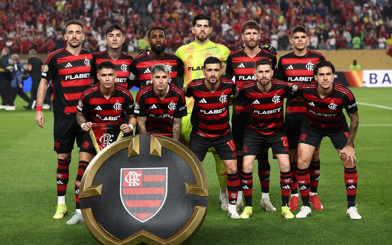 Flamengo encara o Chelsea no Lincoln Financial Field, na Filadélfia (Foto: Franck Fife/AFP)