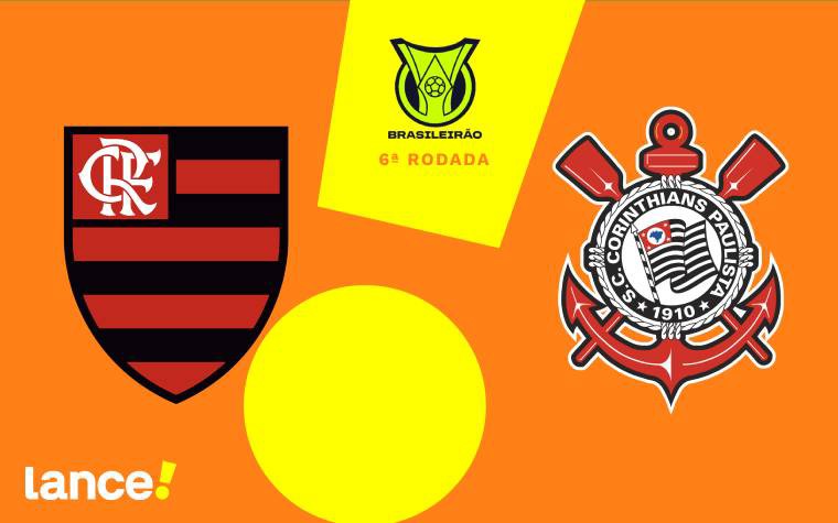 Flamengo x Corinthians (Foto: Arte Lance!)