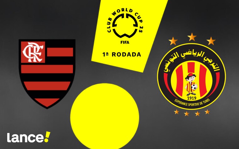 Flamengo e Espérance se enfrentam pela primeira rodada do grupo D do Mundial de Clubes (Arte: Lance!)