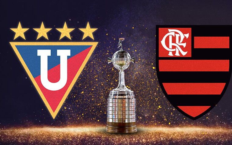 Flamengo e LDU protagonizaram duelos equilibrados nas edições de 2019 e 2021 da Libertadores; equipe carioca leva vantagem no retrospecto geral. (Arte LANCE!)