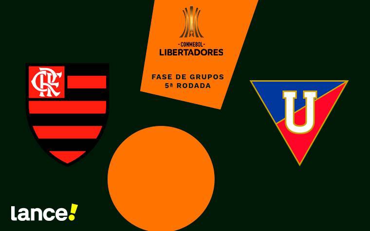 Flamengo e LDU se enfrentam no Maracanã (Foto: Arte/Lance!)