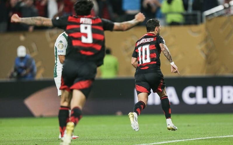 Arrascaeta comemorando o gol no Mundial de Clubes (Foto: Reprodução/Flickr/ Flamengo)
