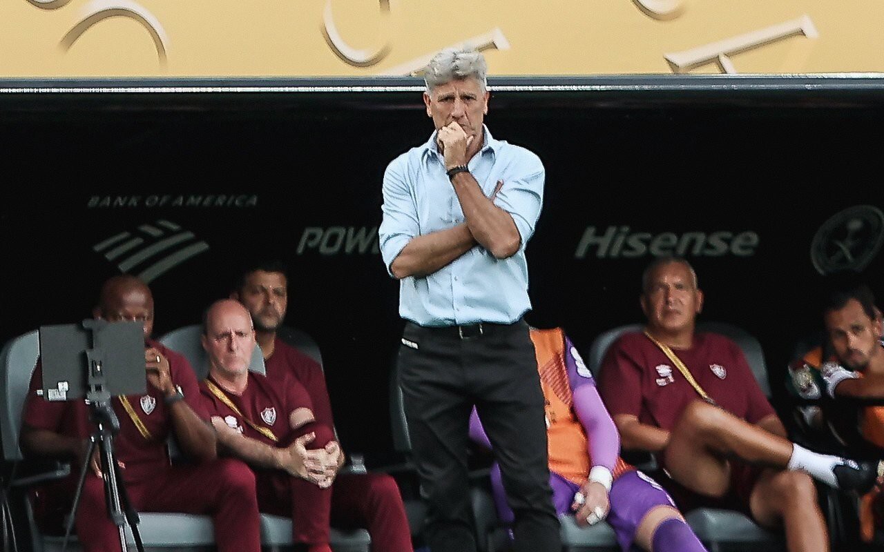 Renato Gaúcho em jogo do Fluminense contra Ulsan HD (Foto: Lucas Merçon/FFC)